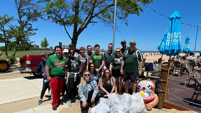 Chicago Spartans Beach Cleanup details